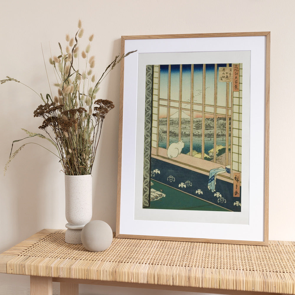 Asakusa Rice Fields - Art Print by Utagawa Hiroshige