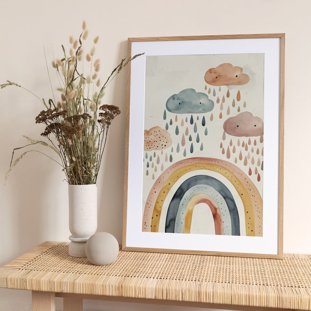 Playful Rainbows - Art Print by Treechild