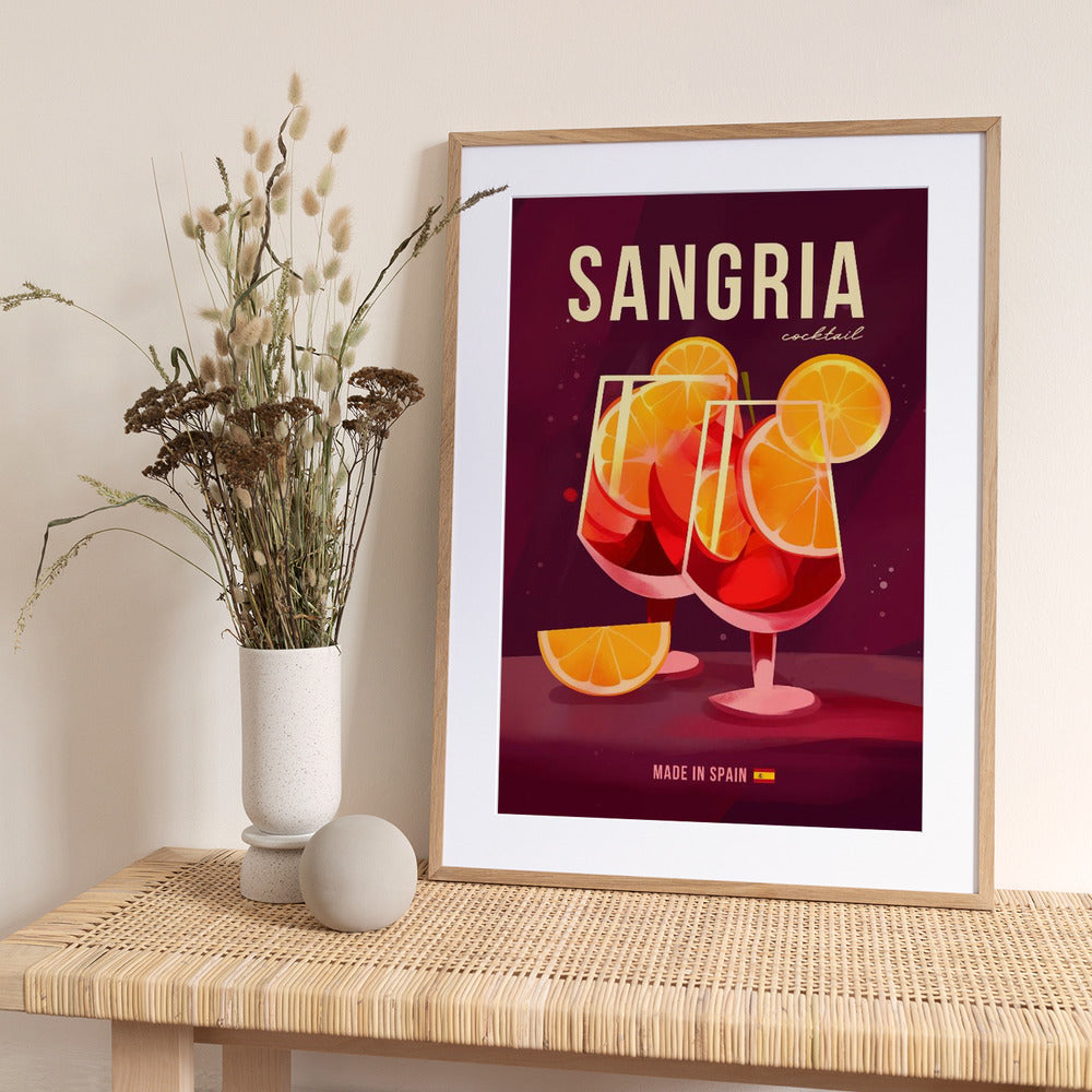 Sangria Cocktail - Art Print by Andreas Magnusson