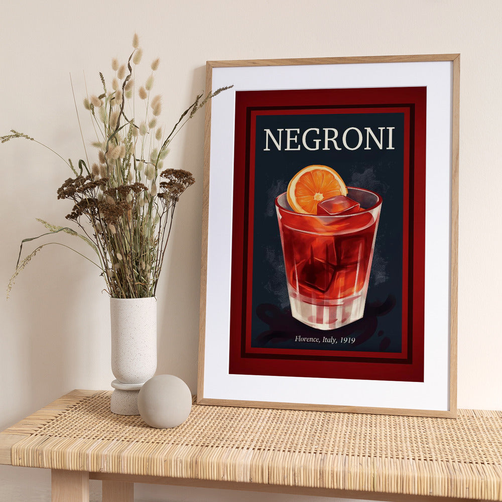 Negroni Florence - Art Print by Andreas Magnusson