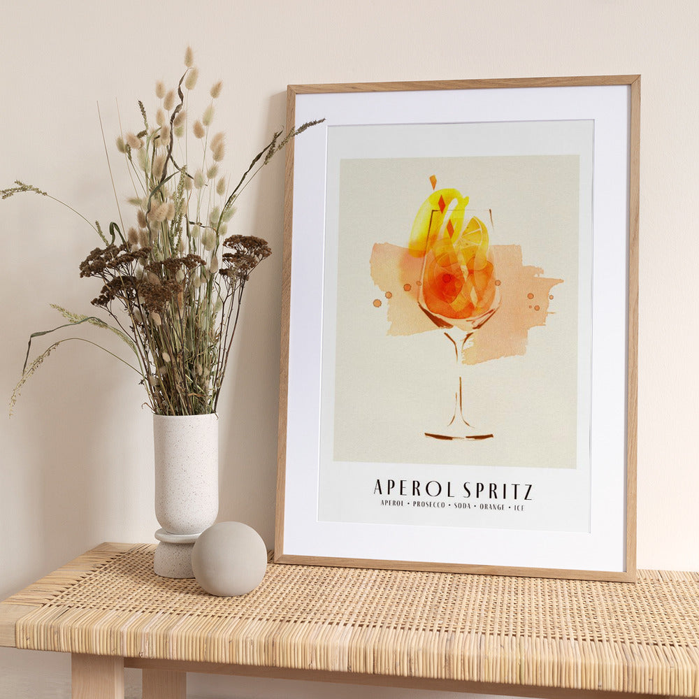 Aperol Spritz - Art Print by Ekaterina Koroleva