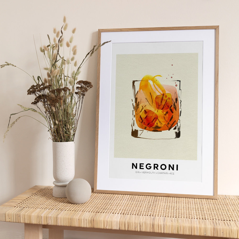 Negroni - Art Print by Ekaterina Koroleva