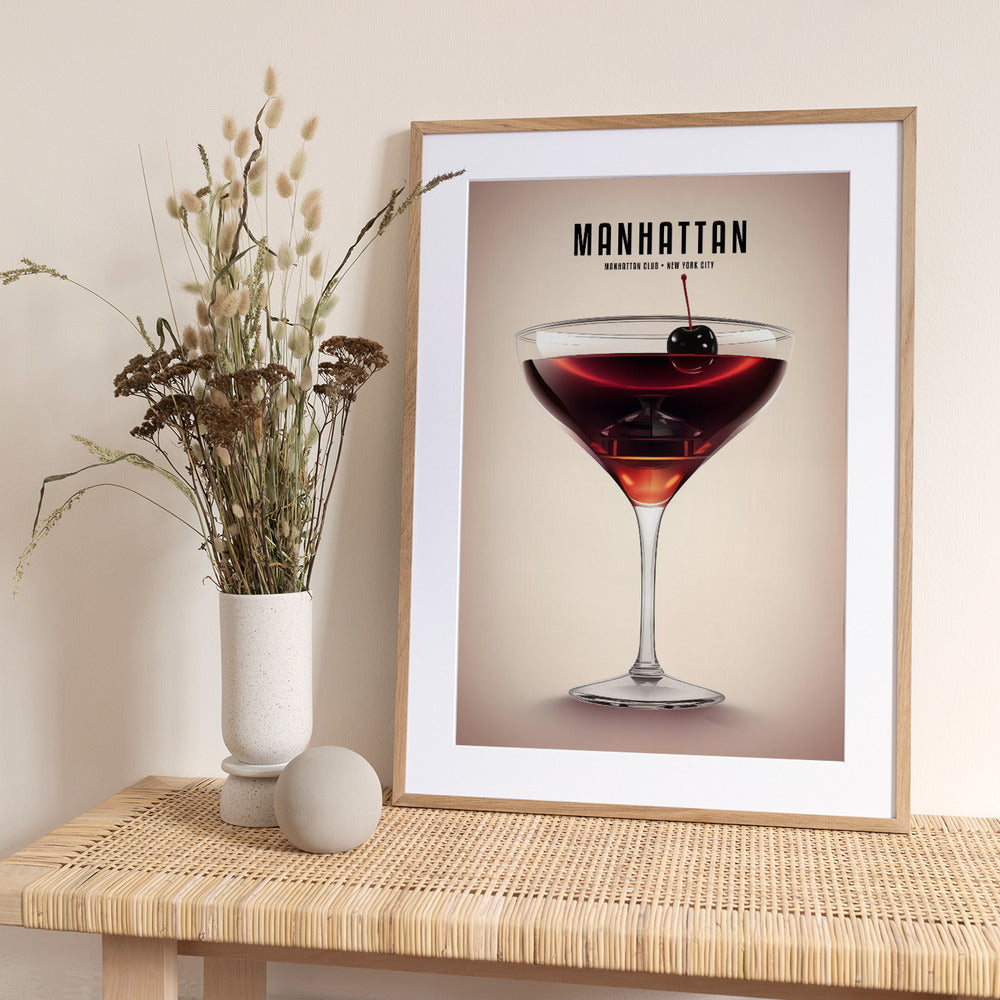 Manhattan Cocktail - Art Print by Andreas Magnusson