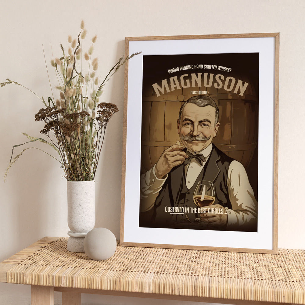 Magnuson Whiskey - Art Print by Andreas Magnusson