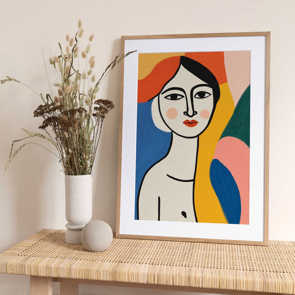 Portrait of a Indian lady - Art Print by Little Dean