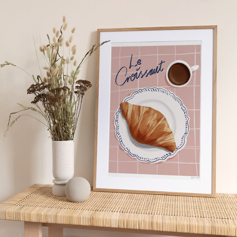 Le Croissant - Art Print by ByKammille