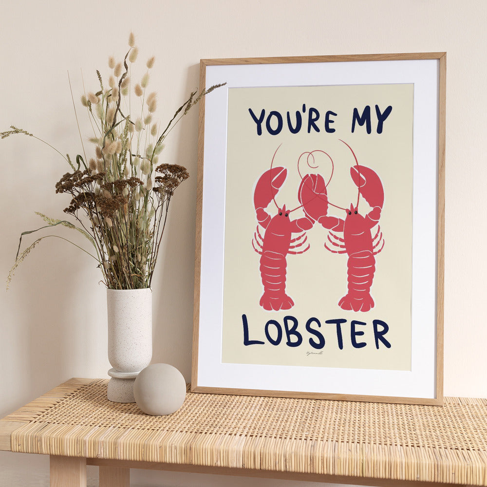 You're My Lobster - Art Print by ByKammille