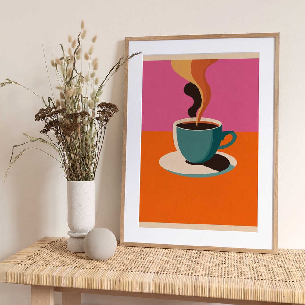 Coffee Steam - Art Print by WallChart Art Studio