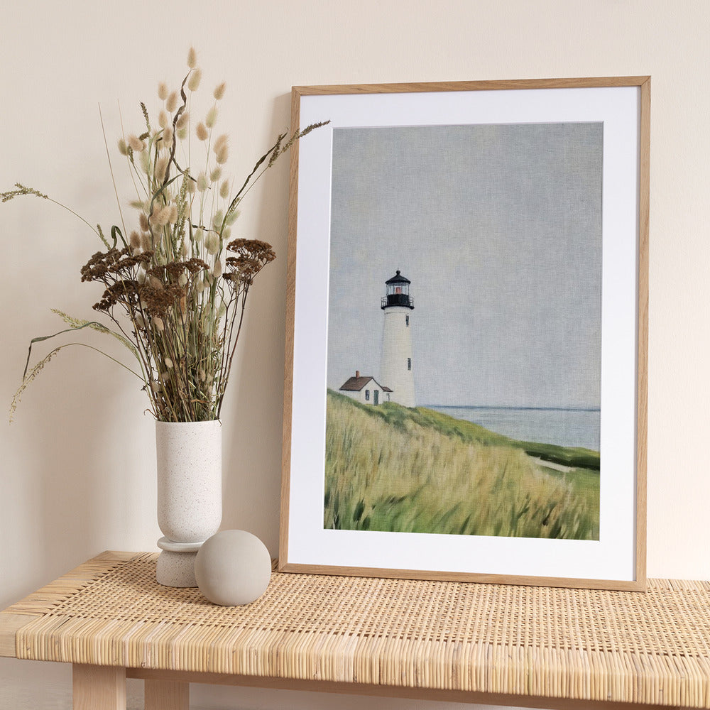 Solitary Lighthouse by the Sea - Art Print by Melloi Art Prints