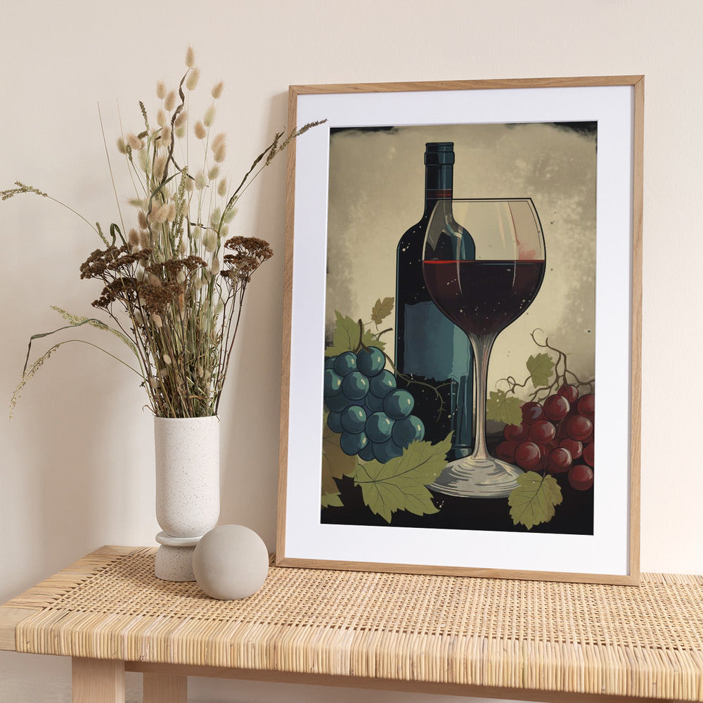 Red Red Wine No 4 - Art Print by Andreas Magnusson