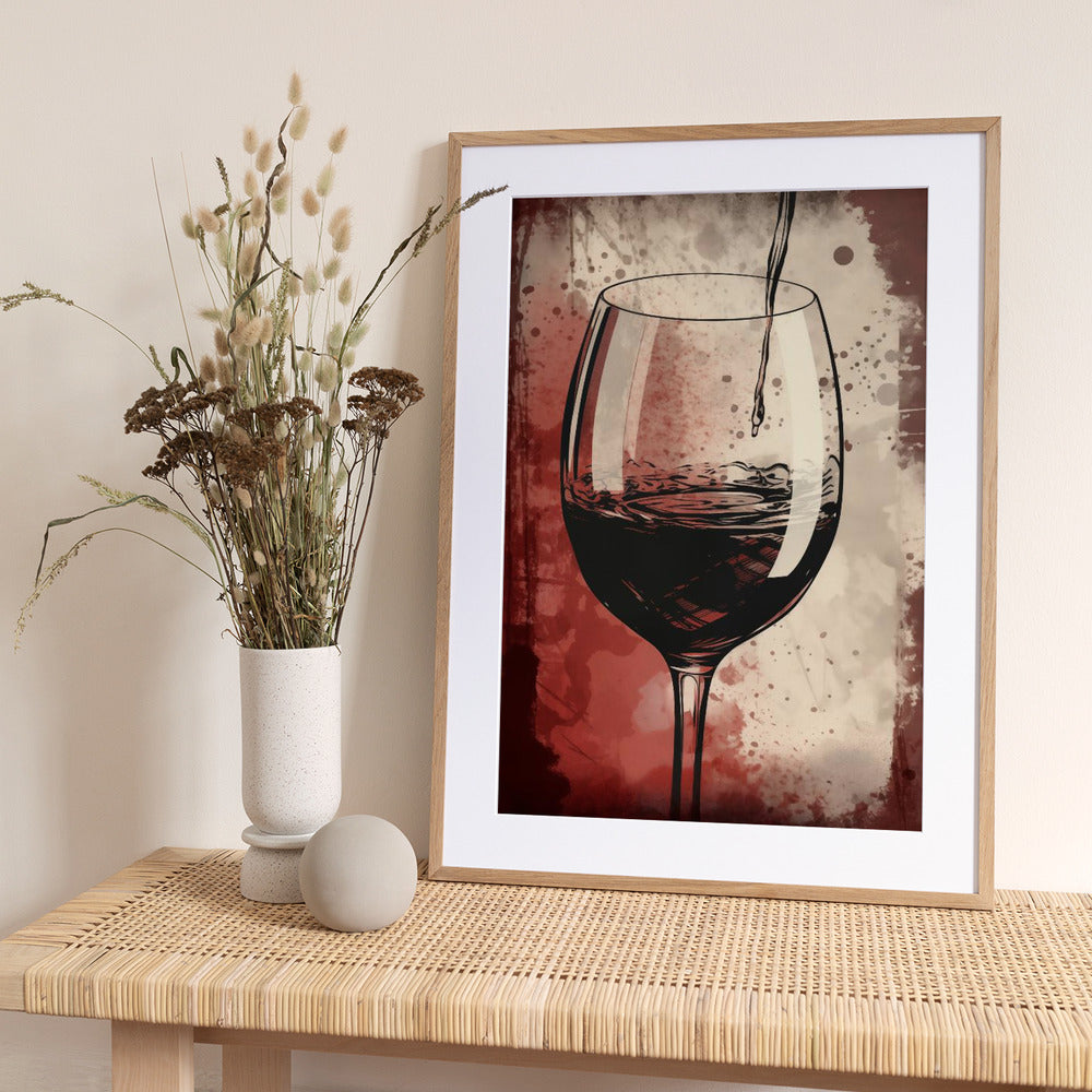 Red Red Wine No 5 - Art Print by Andreas Magnusson