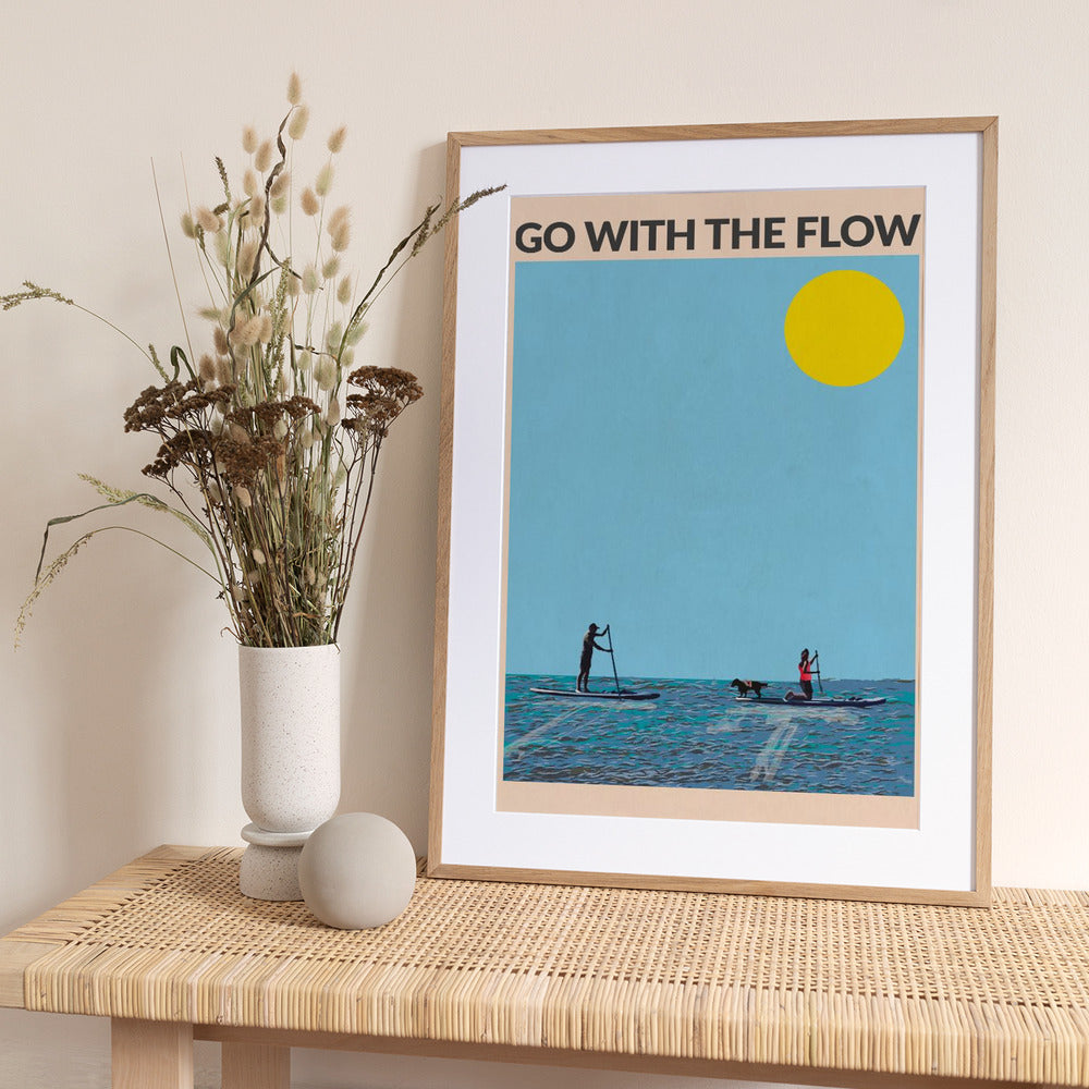 Go With the Flow - Art Print by WallChart Art Studio