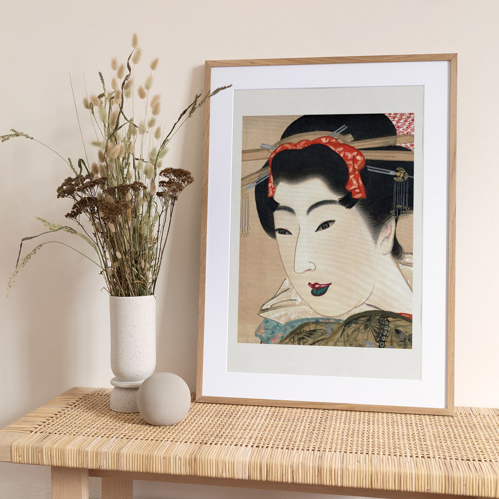 Japanese Geisha (1830s) - Art Print by Mihata Joryu
