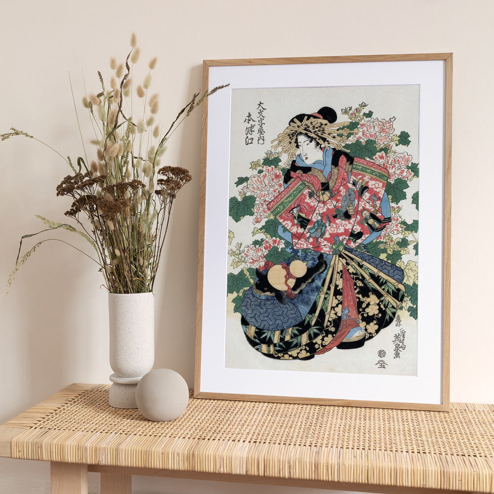 Japanese Woman (1820 1830) - Art Print by Keisai Eisen