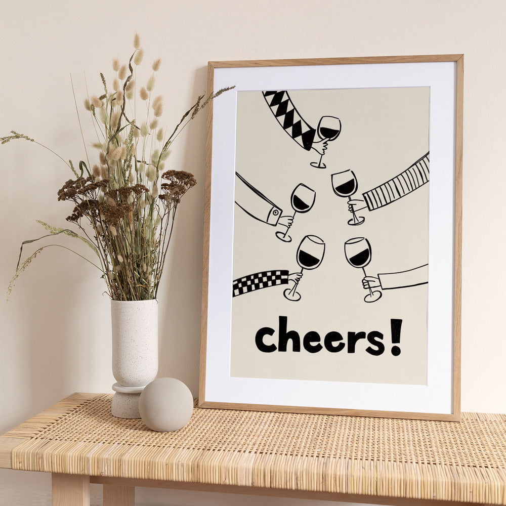 Cheers! Wine Celebration - Art Print by Rio Soléy
