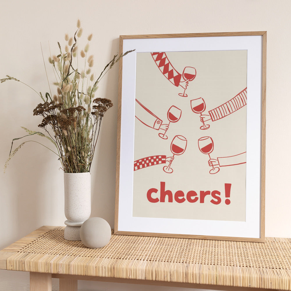 Cheers! Wine Celebration - Art Print by Rio Soléy
