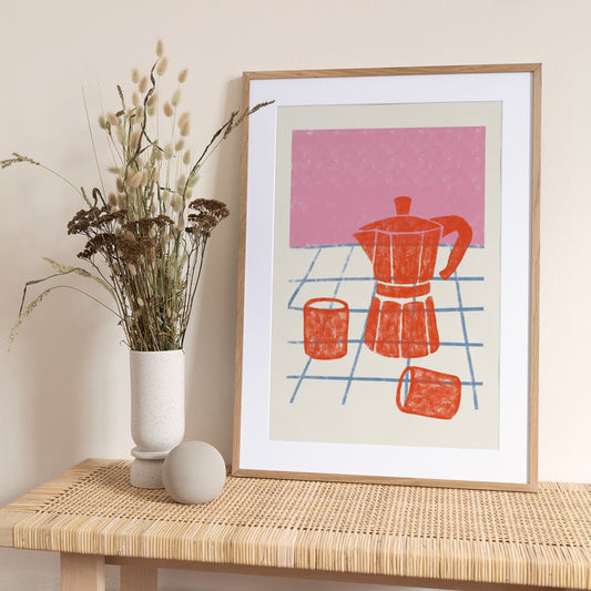 COFFEE TIME - Art Print by Gulcihan Ozguc