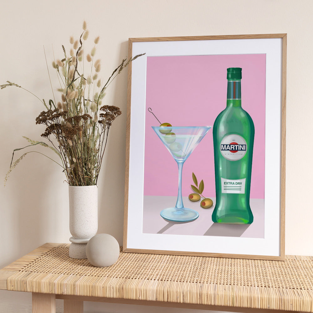 Martini Cocktail - Art Print by Petra Lizde
