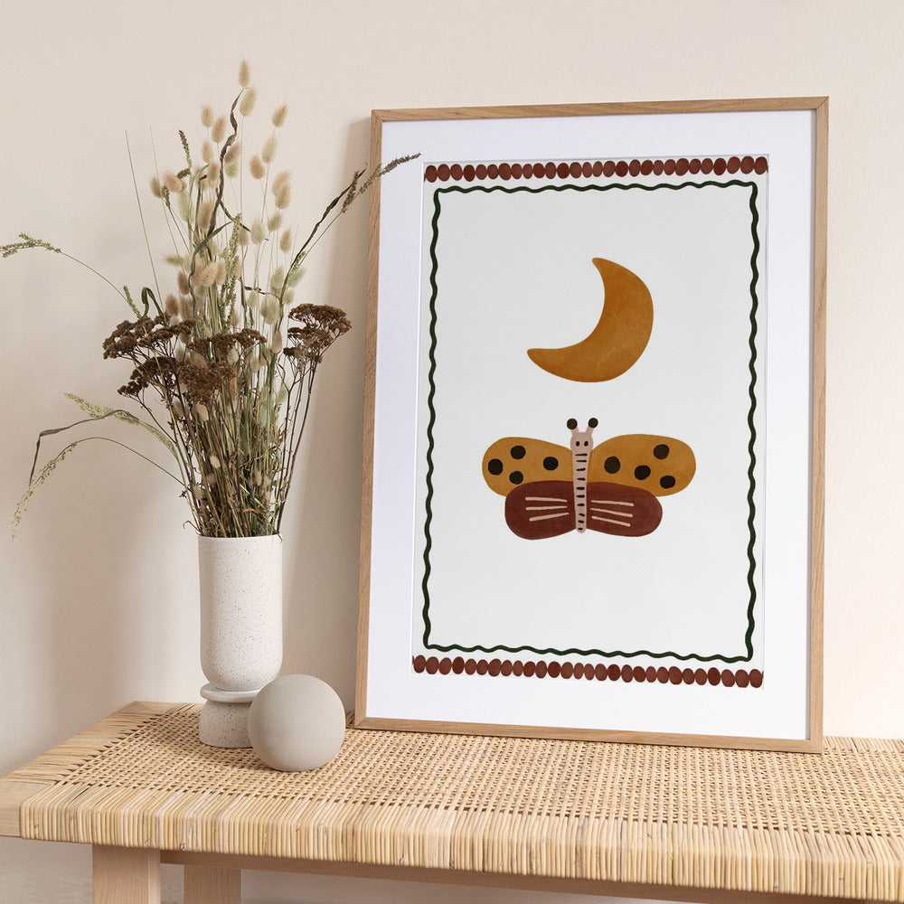 Lunar Flutter - Art Print by Treechild