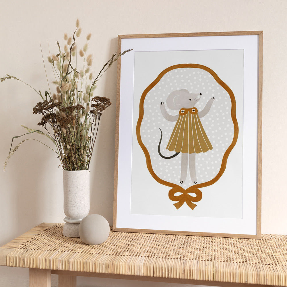Dancing Mouse Delight - Art Print by Treechild