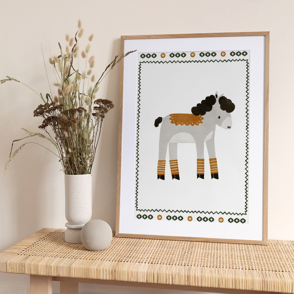 Playful Pony Parade - Art Print by Treechild