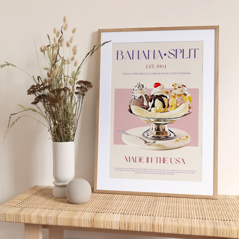 Delightful Banana Feast - Art Print by Nazma Khokhar