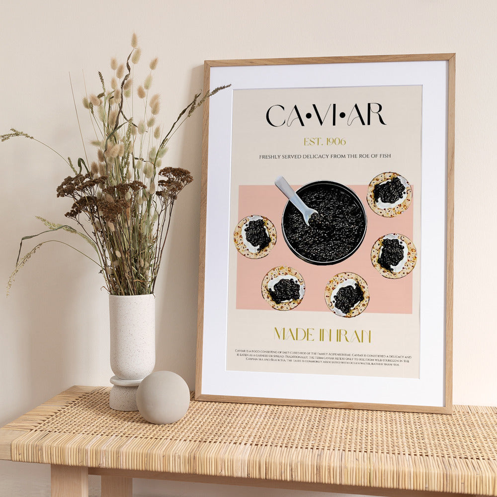 Luxury on Blini - Art Print by Nazma Khokhar