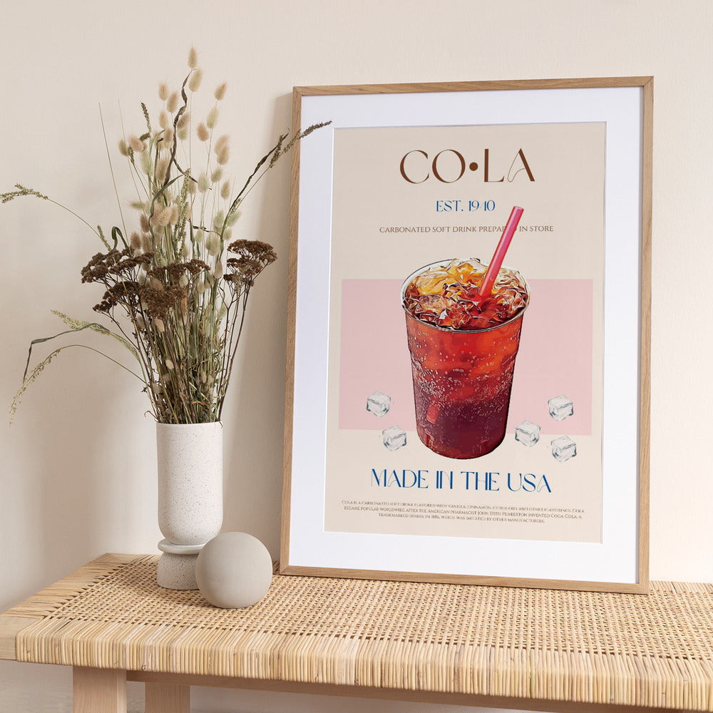 Chilled Cola Delight - Art Print by Nazma Khokhar