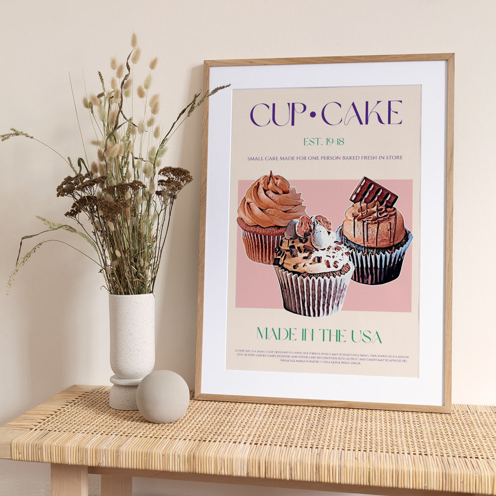 Decadent Cupcakes - Art Print by Nazma Khokhar