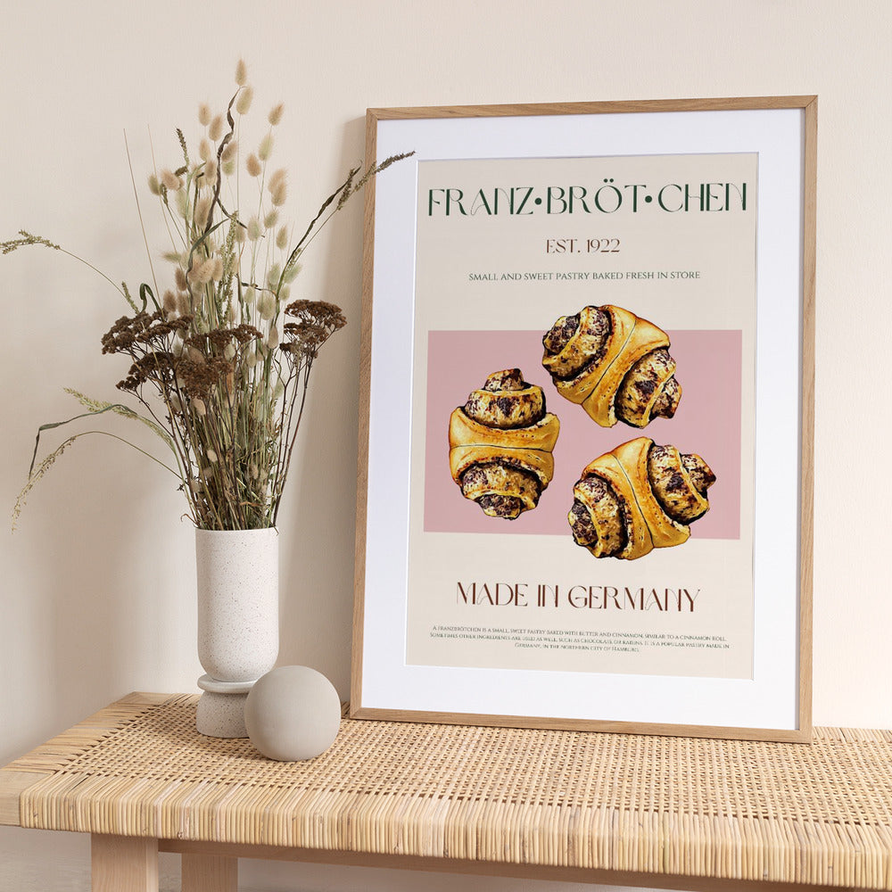 German Pastries Delight - Art Print by Nazma Khokhar