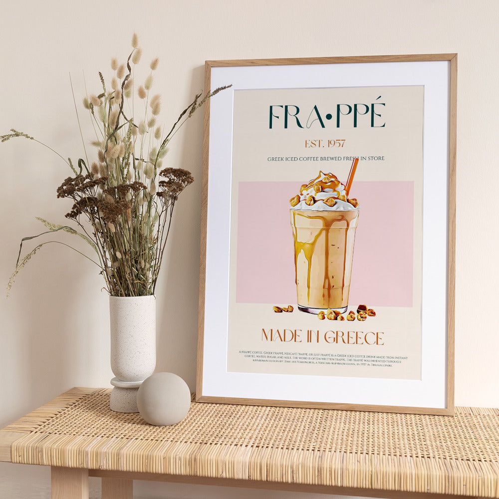 Greek Frappe Delight - Art Print by Nazma Khokhar