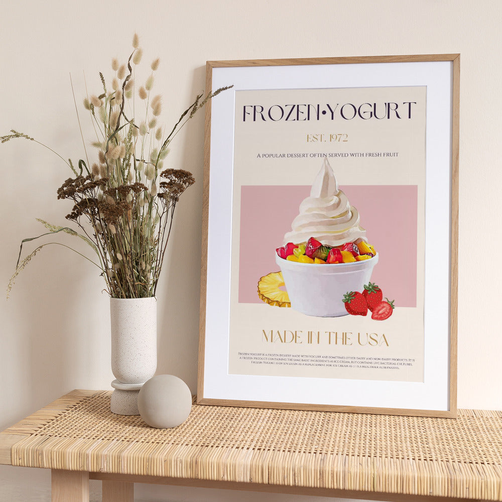 Swirl of Frozen Yogurt - Art Print by Nazma Khokhar