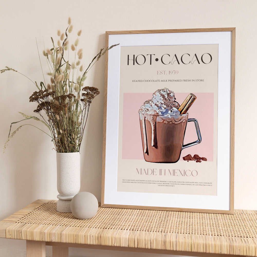 A Mug of Creamy Hot Cacao - Art Print by Nazma Khokhar