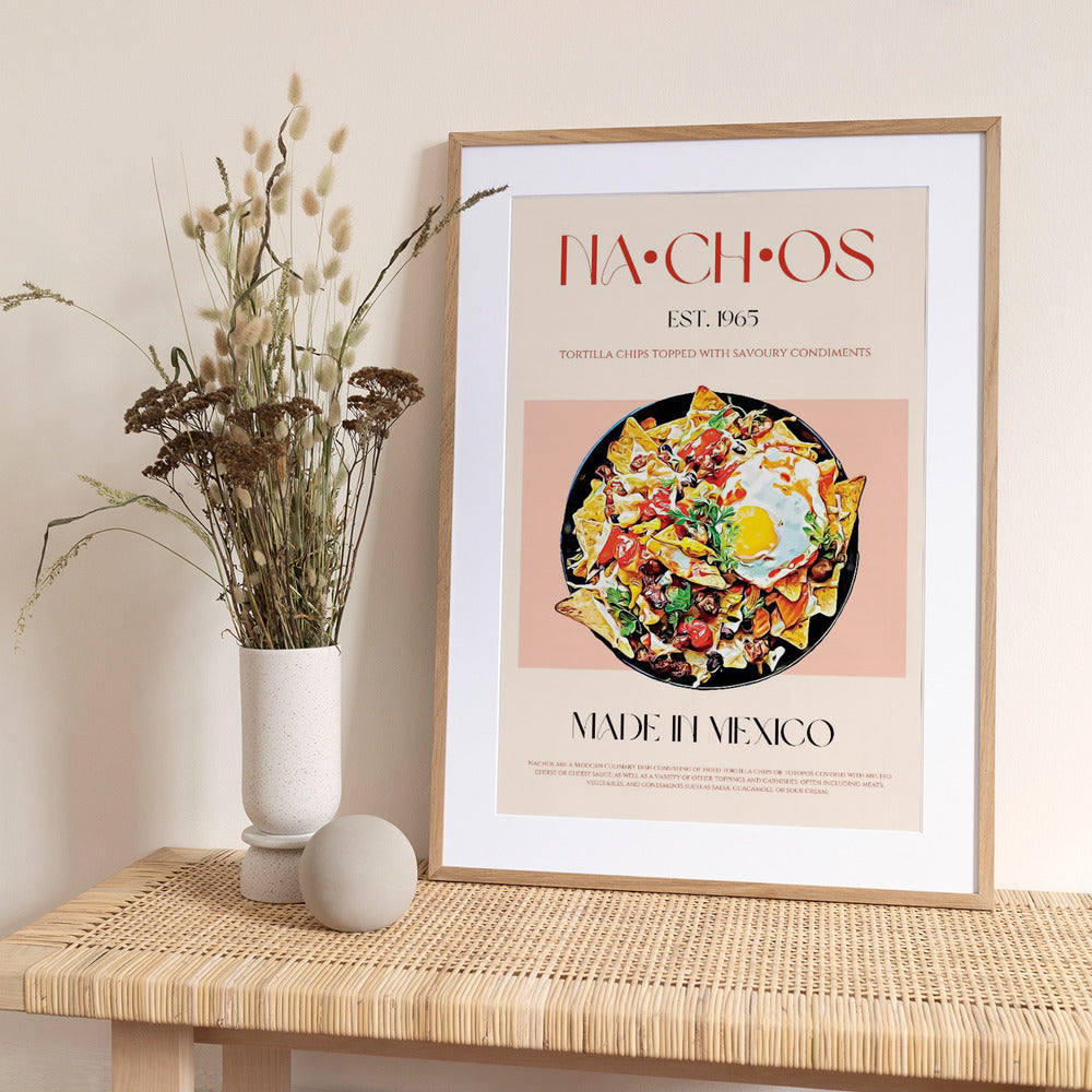 Colorful Mexican Nachos - Art Print by Nazma Khokhar