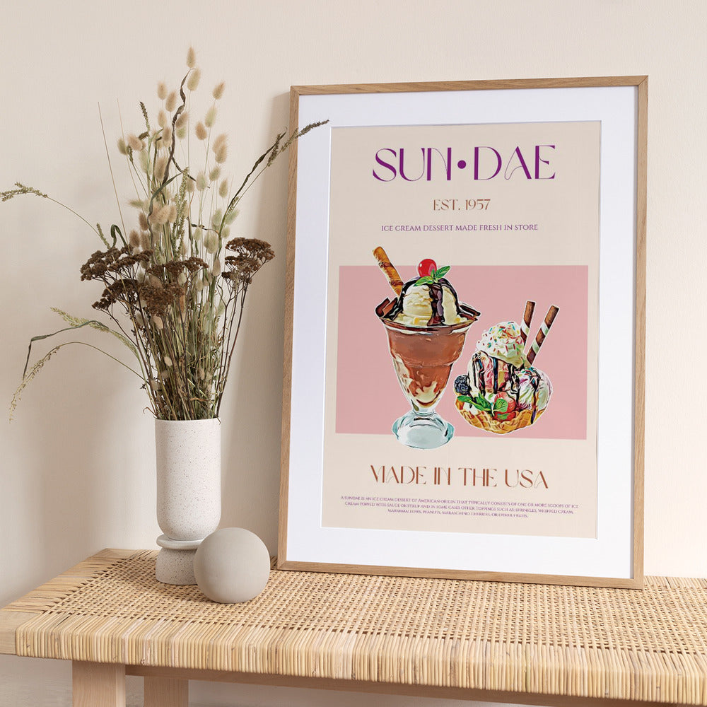 Delicious Sundaes - Art Print by Nazma Khokhar