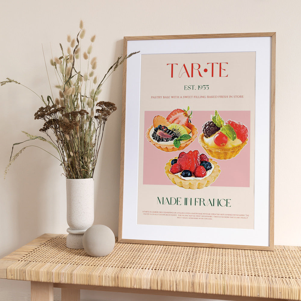 French Tart Symphony - Art Print by Nazma Khokhar