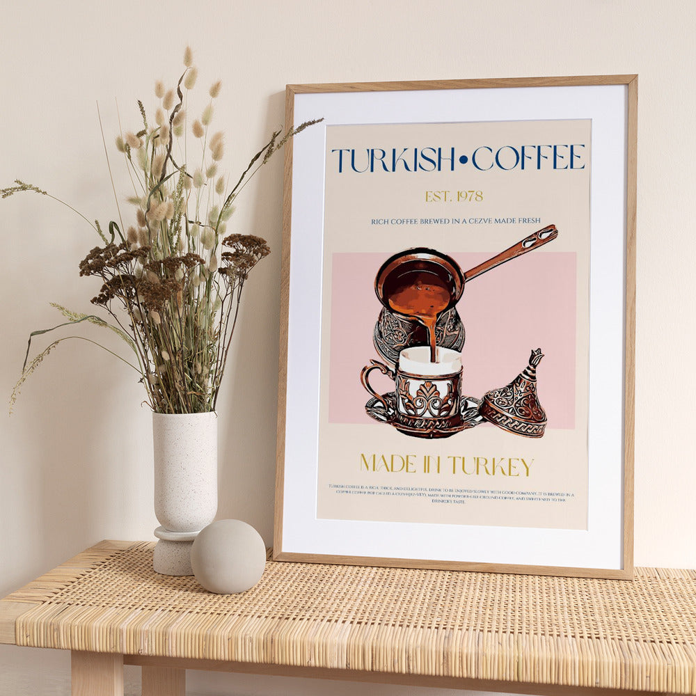 Turkish Coffee Print - Art Print by Nazma Khokhar