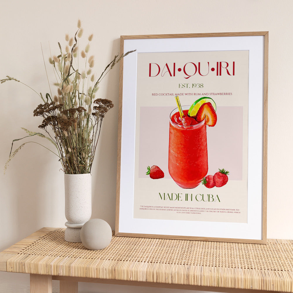 Cuban Daiquiri Delight - Art Print by Nazma Khokhar