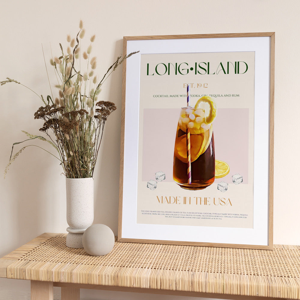 Island Cocktail Delight - Art Print by Nazma Khokhar