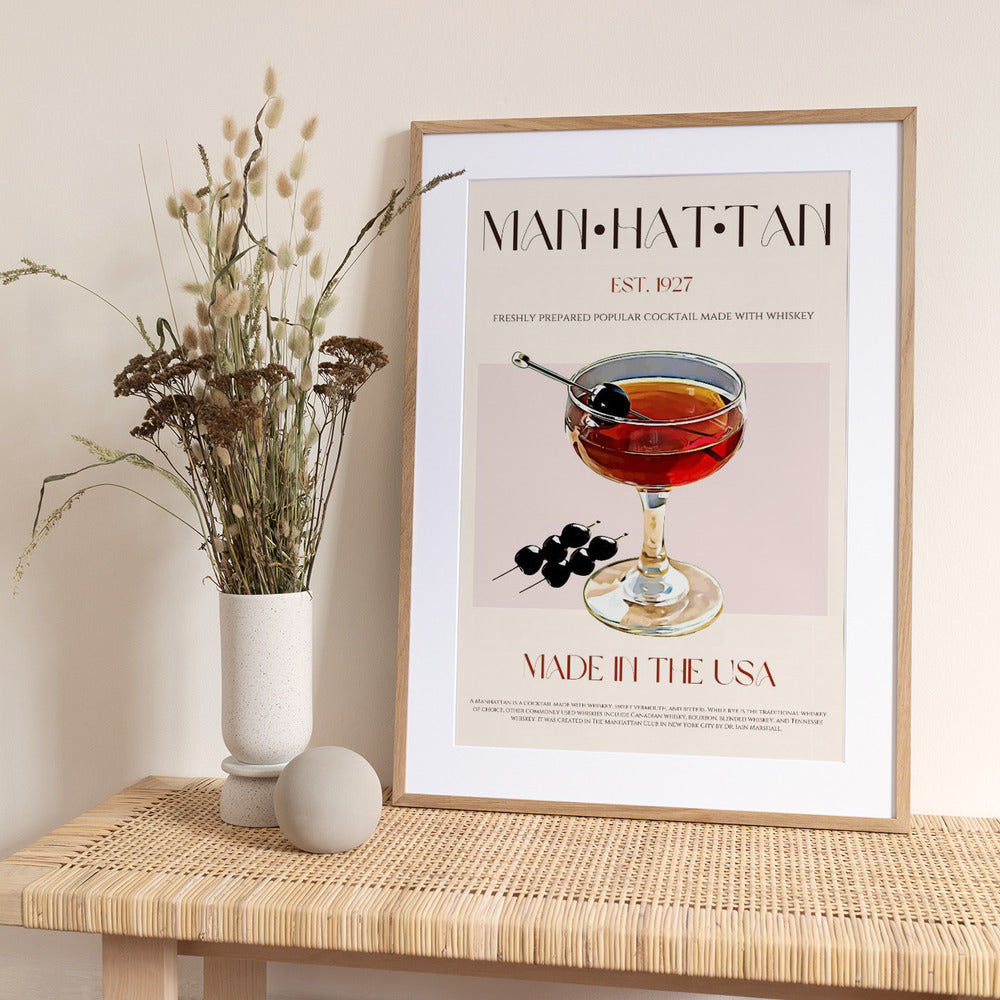 Classic Manhattan - Art Print by Nazma Khokhar