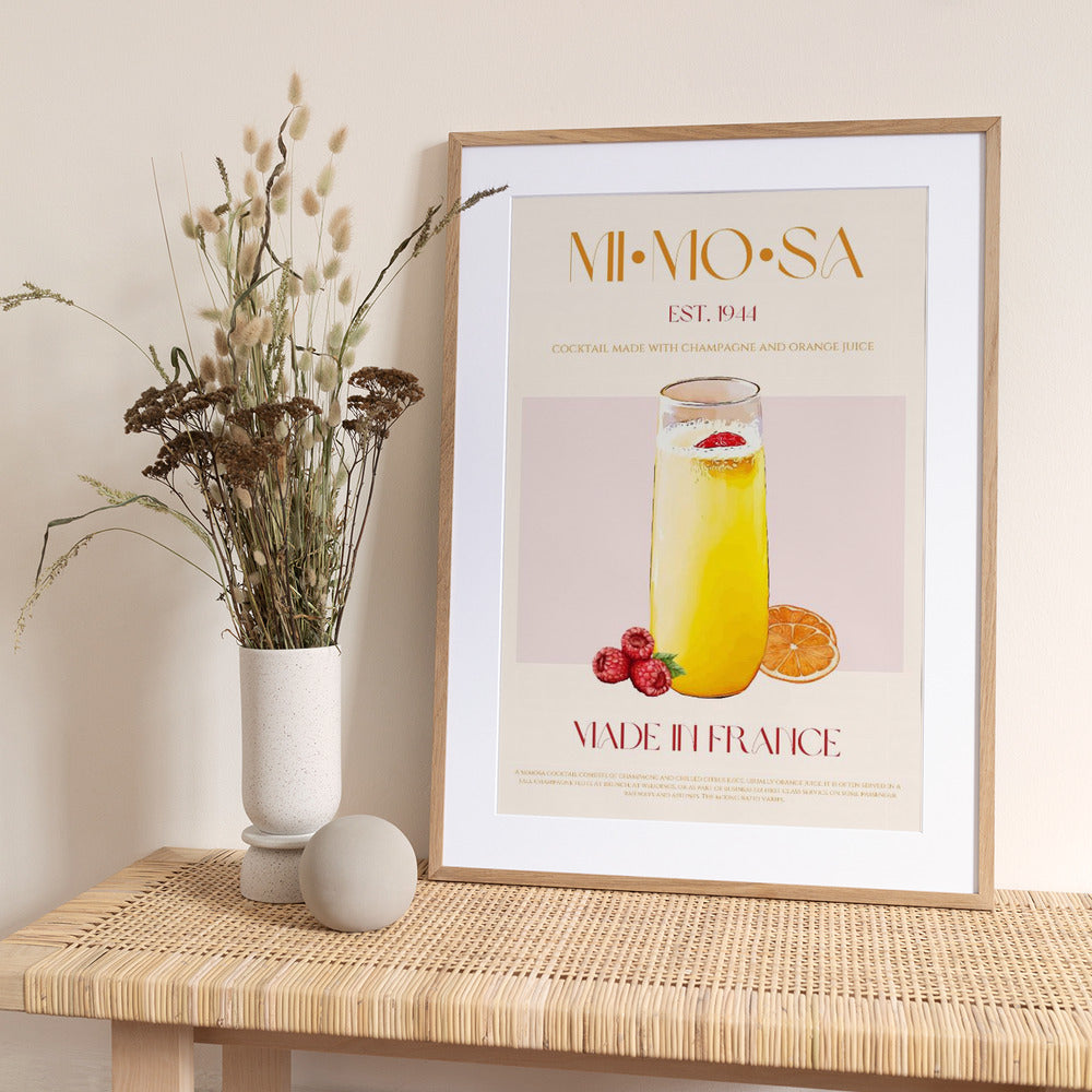 French Sunrise Sip - Art Print by Nazma Khokhar