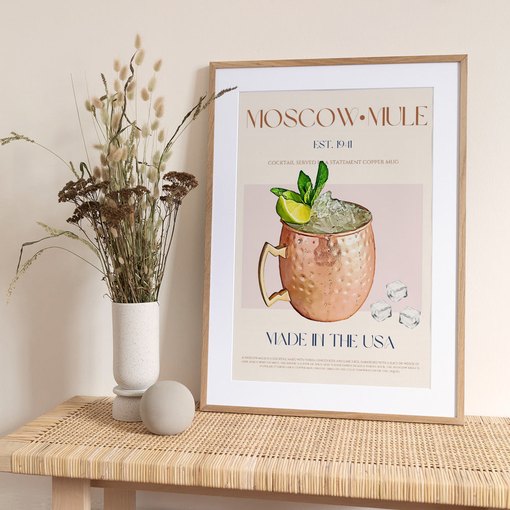 Moscow Mule Print - Art Print by Nazma Khokhar