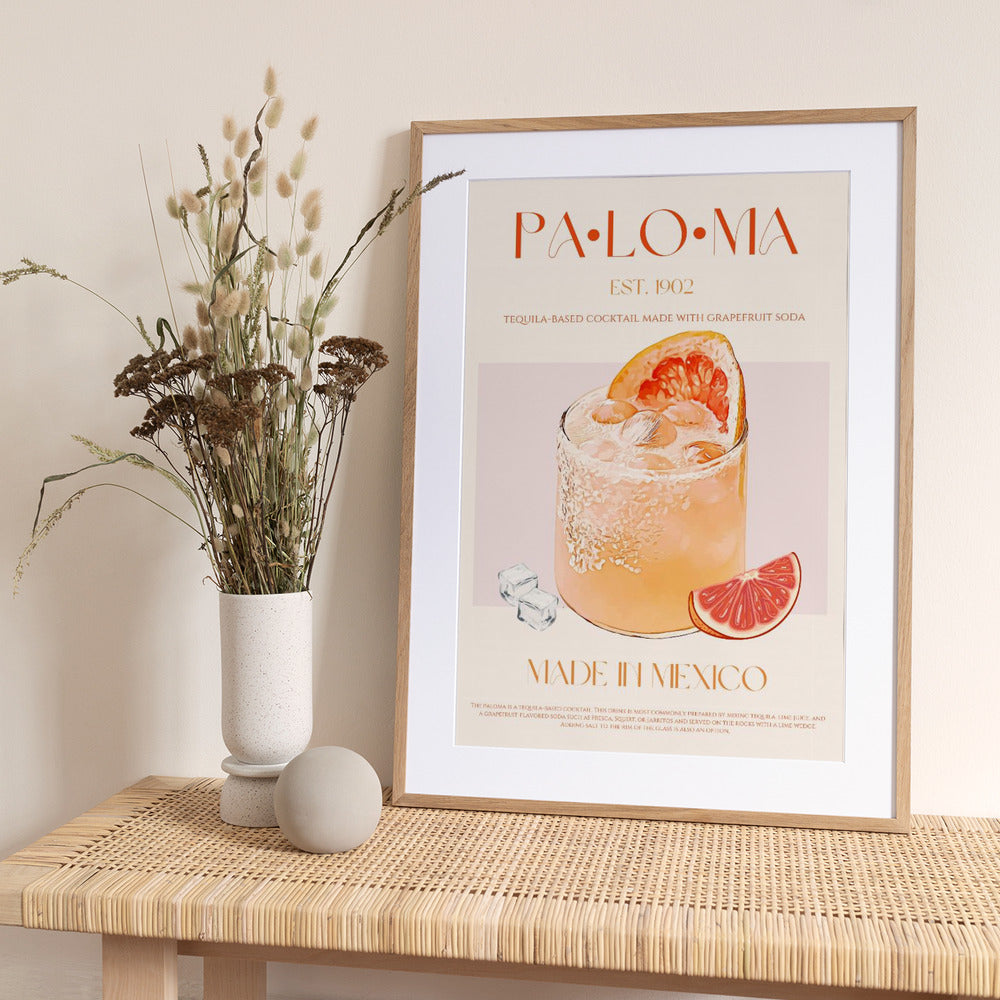 Tequila Sunrise Sip - Art Print by Nazma Khokhar