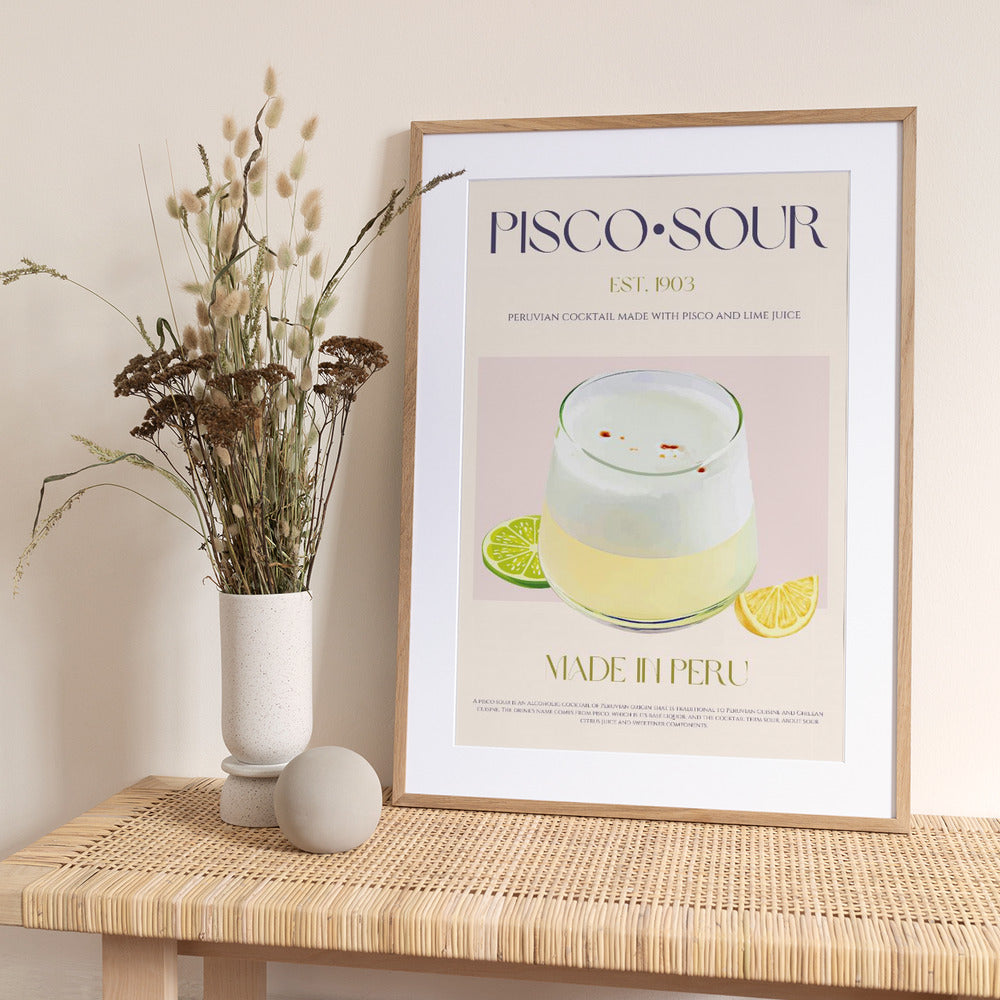 Pisco Delight - Art Print by Nazma Khokhar