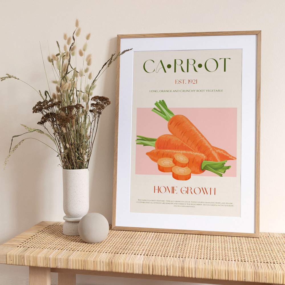 Orange Harvest Charm - Art Print by Nazma Khokhar