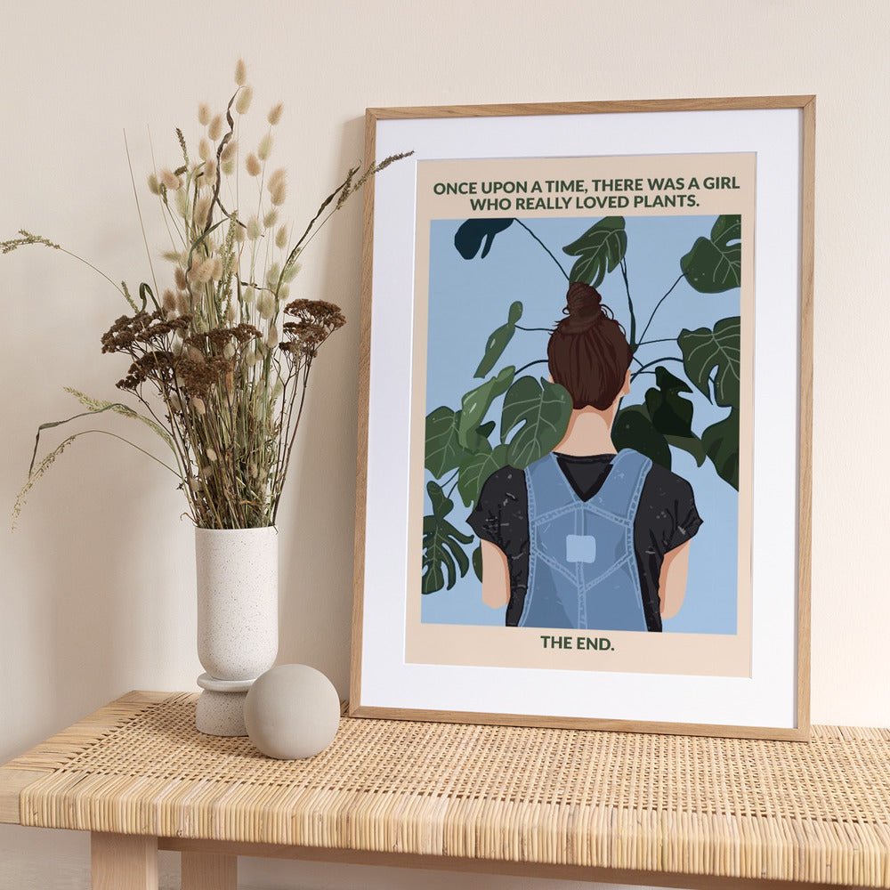 Plant Girl - Art Print by WallChart Art Studio