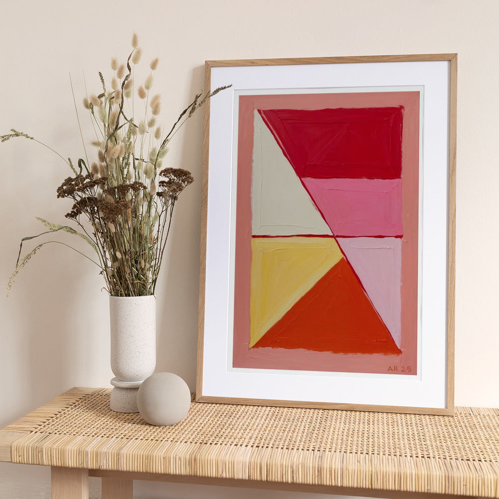 Geometric Warmth - Art Print by THE MIUUS STUDIO