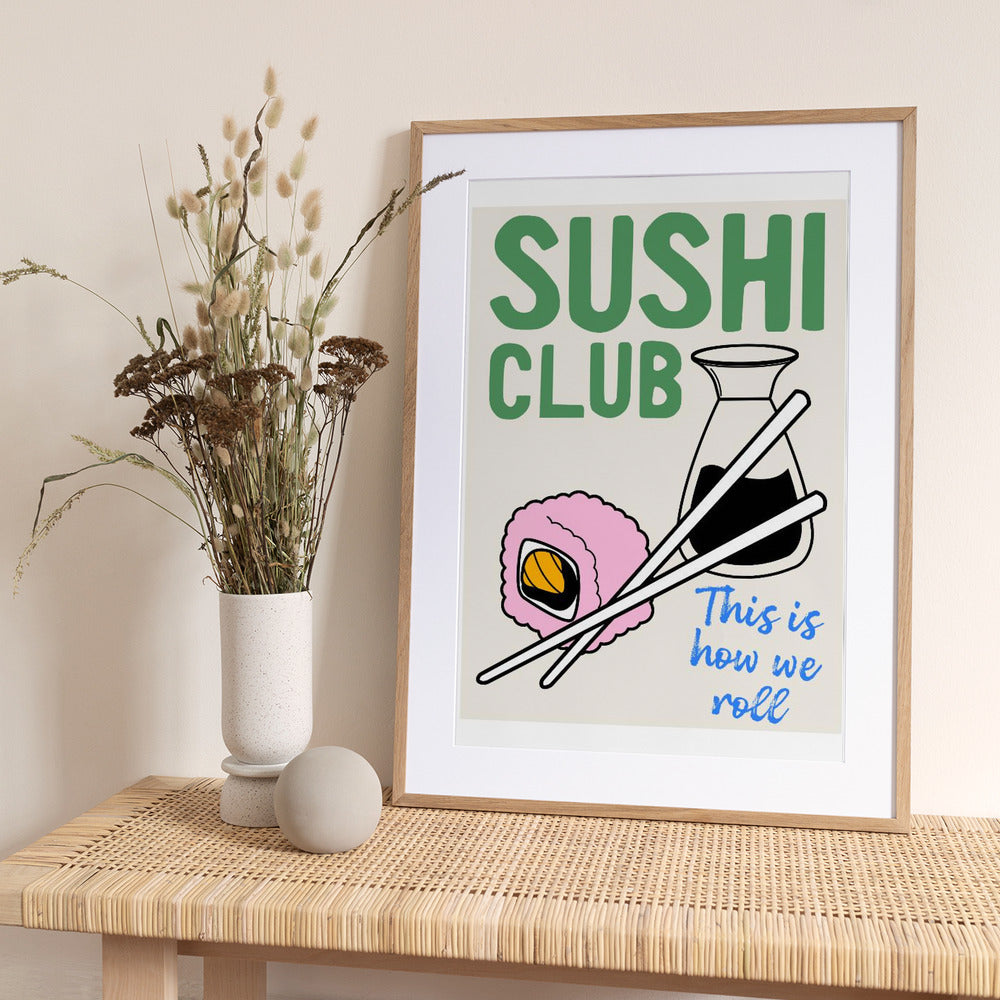 Sushi Club - Art Print by WallChart Art Studio