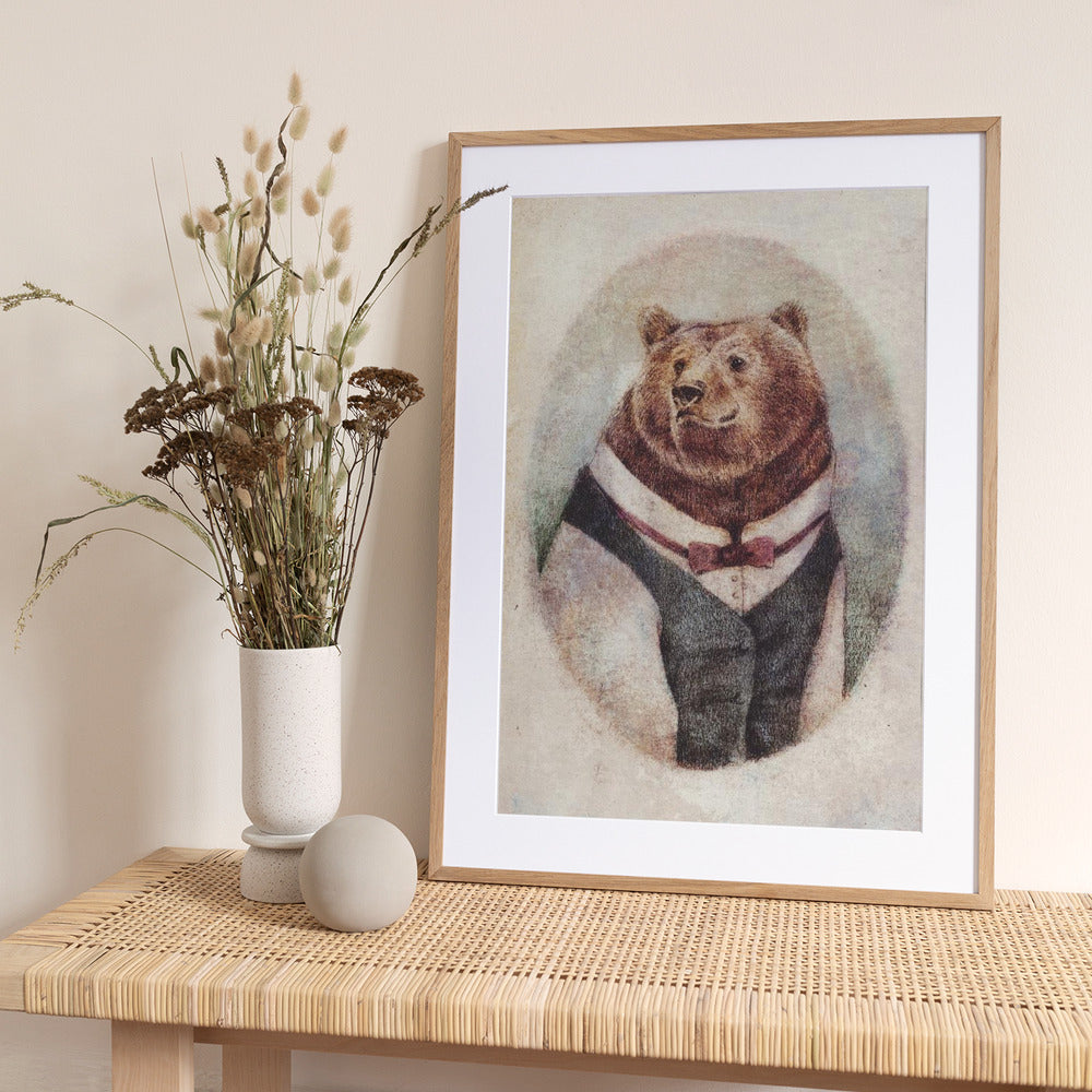 Old Gentleman - Art Print by Mike Koubou