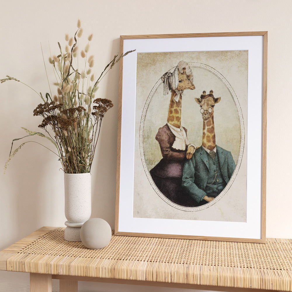 High Class Couple - Art Print by Mike Koubou